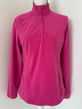 Champion Pink Quarter Zip Fleece Pullover Jacket Women’s Medium M